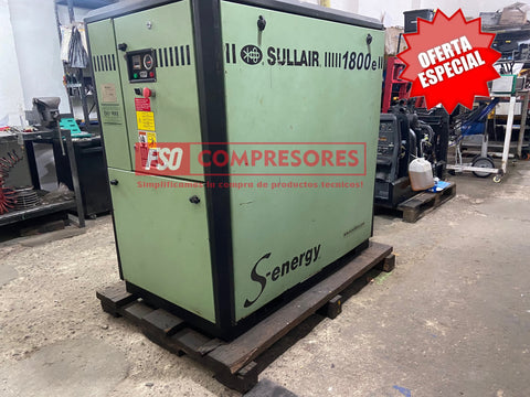 COMPRESOR DE AIRE TORNILLO SULLAIR 25HP ***EQUIPO CERTIFICADO FSO*** GARANTIA 1 AÑO SULLAIR 1800