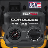 2.5 Gal Cordless Air Compressor - 60V MAX Model DCC2560T1 