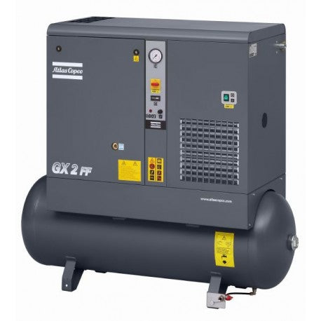 Atlas Copco Lubricated Screw Compressor 15HP Air Dryer + Built-in Lung Tank Model G11FF TM 