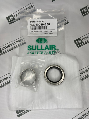 SULLAIR 02250049-258 KIT, SEAL REPLACEMENT D10B TFE LIP CW (OEM)